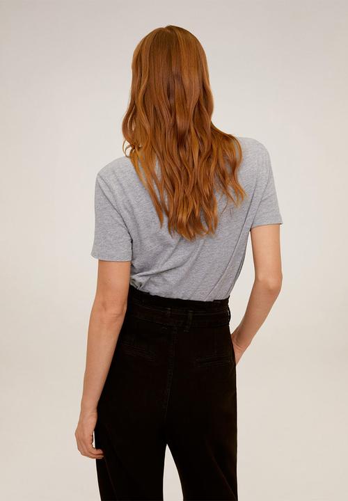 MANGO - T-shirt chalaca - grey