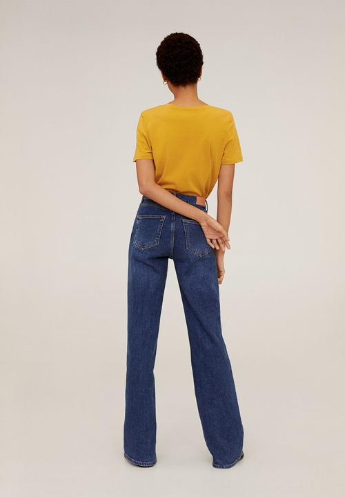 MANGO - T-shirt chalapi - yellow