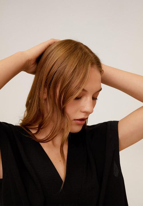 MANGO - Dress balmes - black