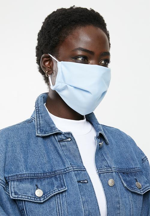 Superbalist - 2 Pack fabric mask - ditsy floral & pale blue