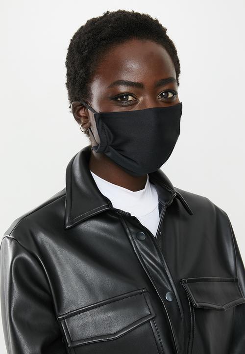 Superbalist - 2 Pack fabric mask - black & white