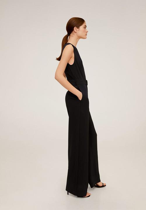 MANGO - One-piece suit bio - black & white 