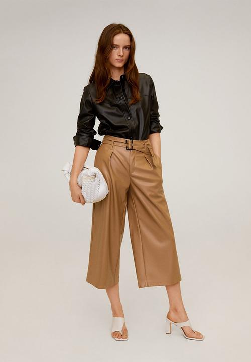 MANGO - Trousers holmes - brown
