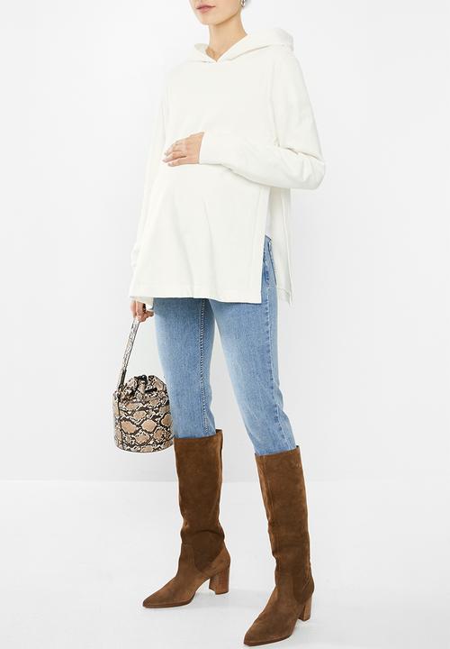 Superbalist - Maternity stretch fleece matching set (top) - milk