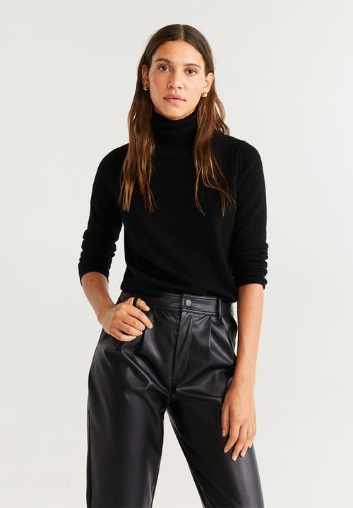 MANGO - Trousers martina - black