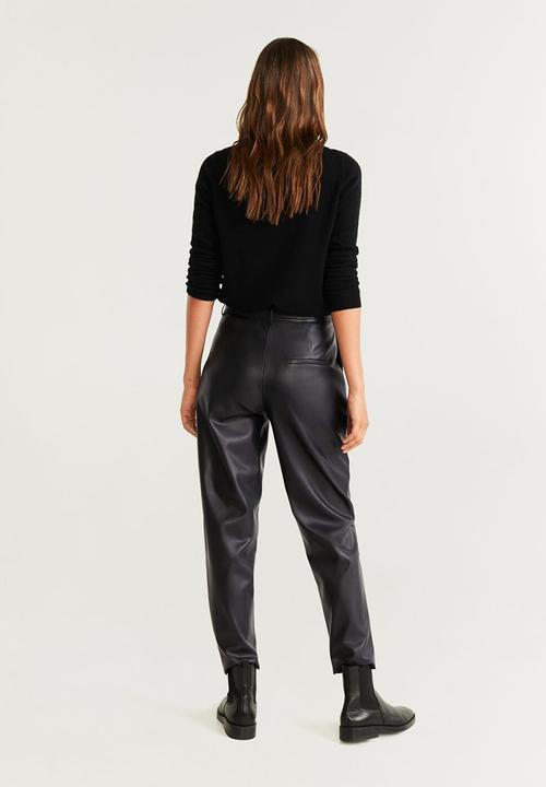 MANGO - Trousers martina - black