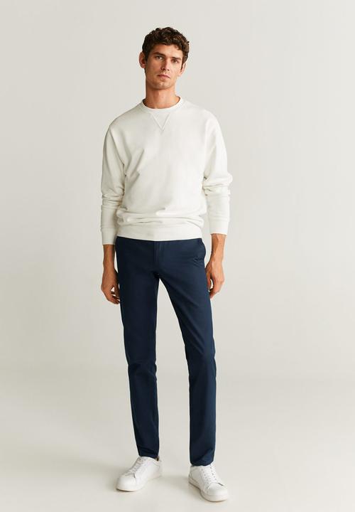 MANGO - Borne trousers  - navy