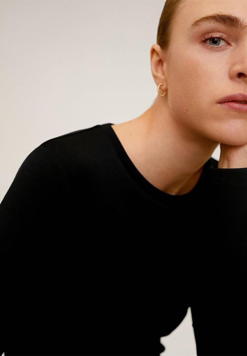 MANGO - Dress peto - black
