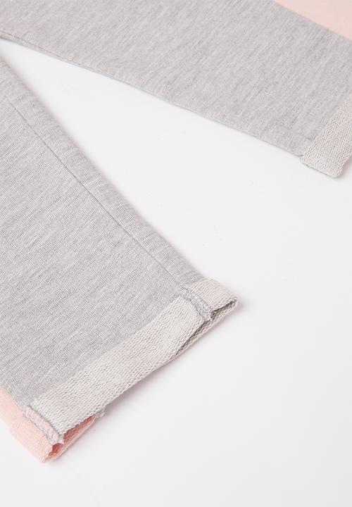 Pop Candy - Girls jumpsuit - grey & pink