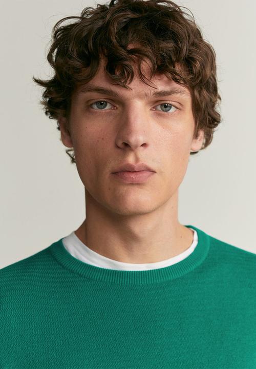 MANGO - Bora sweater - green