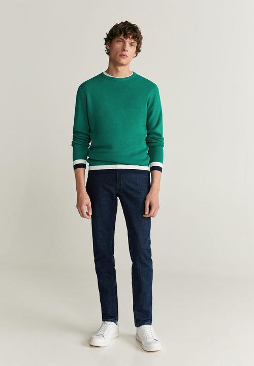 MANGO - Bora sweater - green