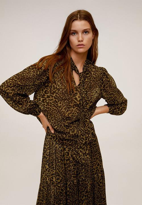 MANGO - Blouse lyon - brown