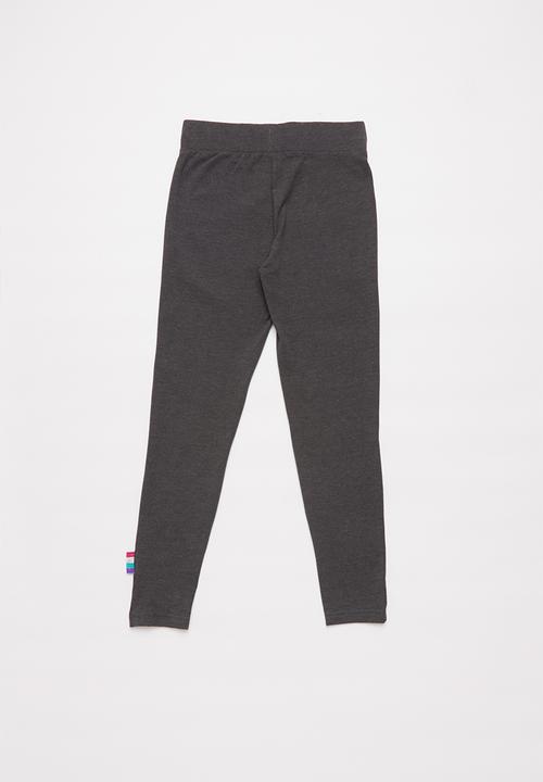 Rebel Republic - Girls spandex leggings - charcoal