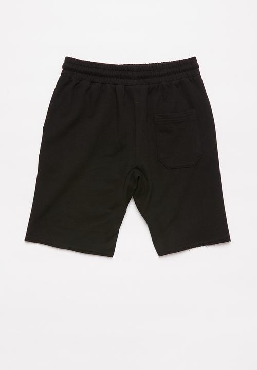 Rebel Republic - Boys Fortnite fleece shorts - black
