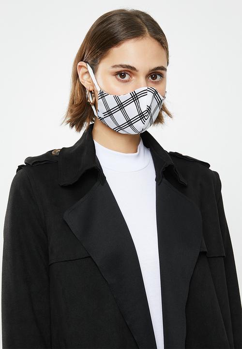 Superbalist - Monochromatic mask 2 pack -  black & white