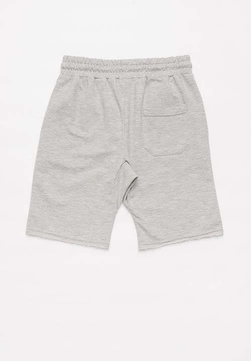 Rebel Republic - Boys Fortnite fleece shorts - grey melange