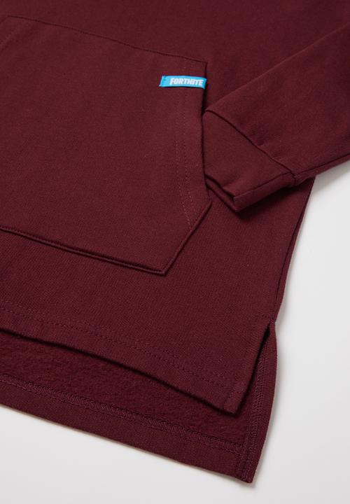 Rebel Republic - Boys Fortnite hoodie - burgundy 