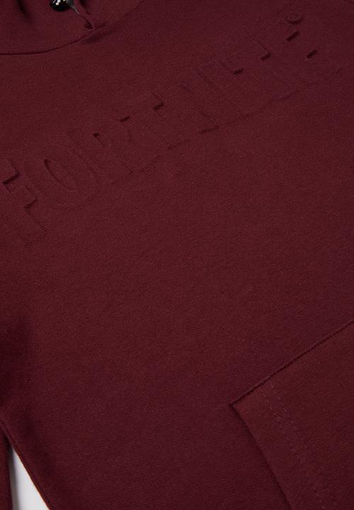 Rebel Republic - Boys Fortnite hoodie - burgundy 