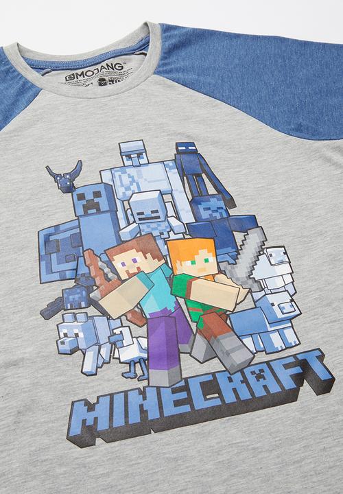 Rebel Republic - Boys Minecraft pyjama - grey melange