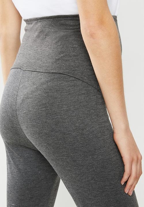 edit Maternity - Maternity pull on tregging - charcoal melange