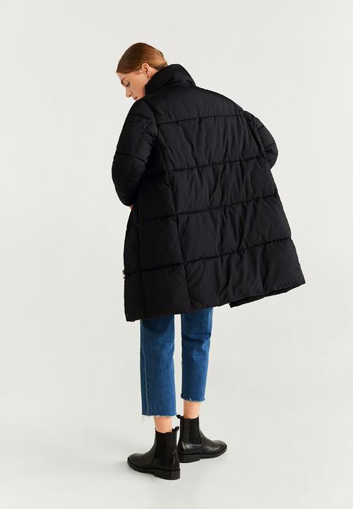 MANGO - Anorak jacket - black
