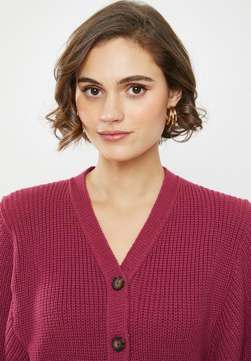 Glamorous - Cropped cardi - red