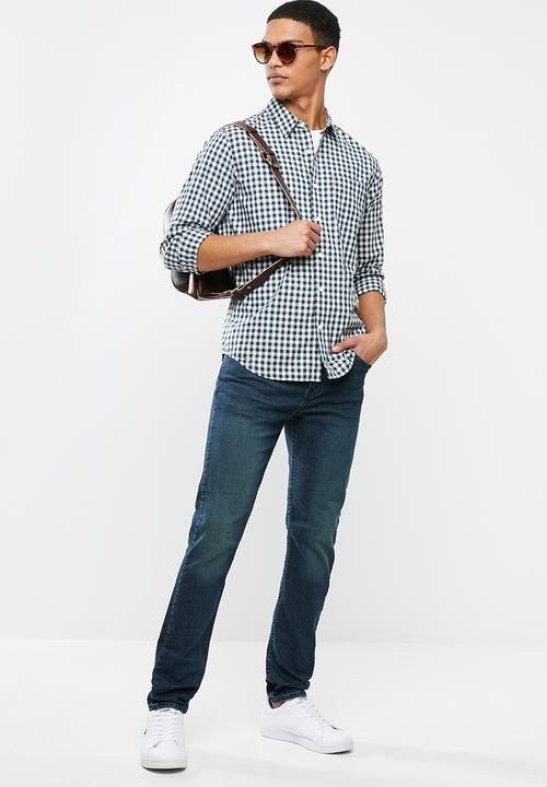 Levi’s® - Classic 1 pocket standard shirt - navy & white 