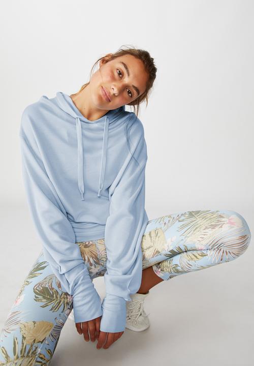 Cotton On - Relaxed hoodie - skye blue marle