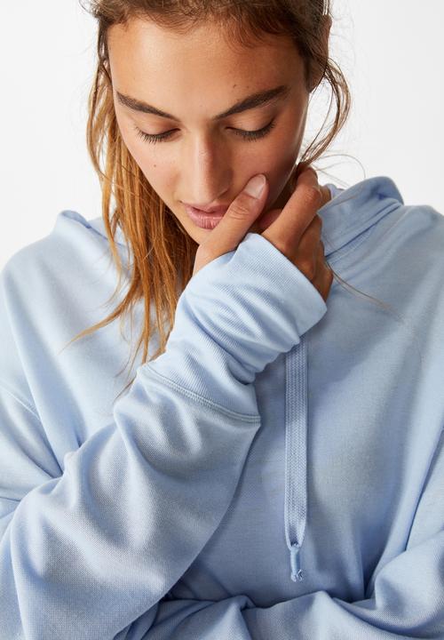 Cotton On - Relaxed hoodie - skye blue marle