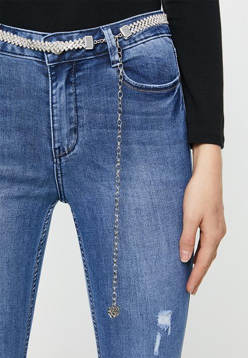 SISSY BOY - Axel skinny stretch denim med vintage - blue