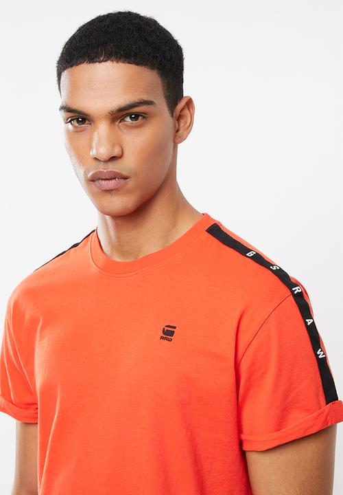 G-STAR - Lash tape tee - orange 