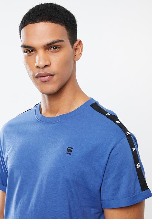 G-STAR - Lash tape tee - blue