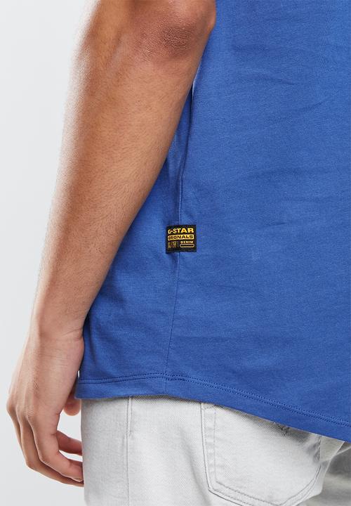 G-STAR - Lash tape tee - blue