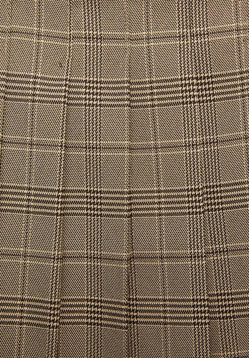 Blake - Check wrap skirt - brown 