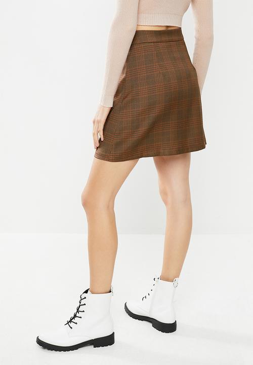Blake - Check wrap skirt - multi 