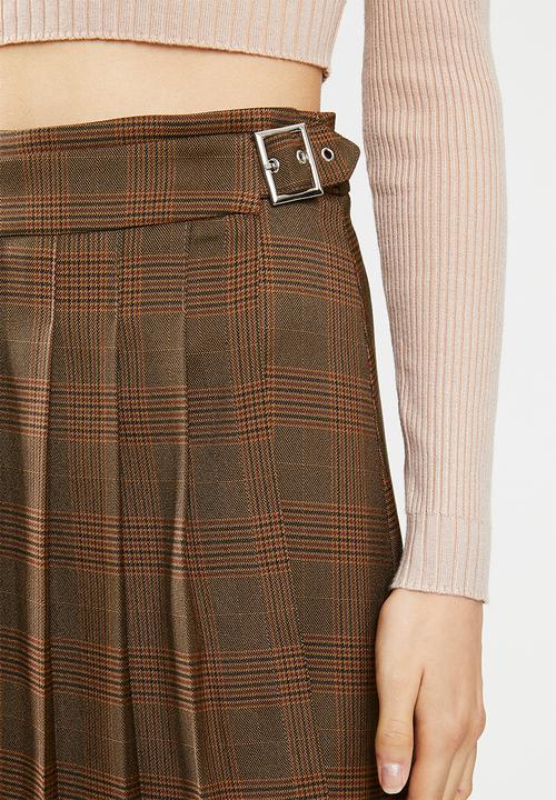 Blake - Check wrap skirt - multi 