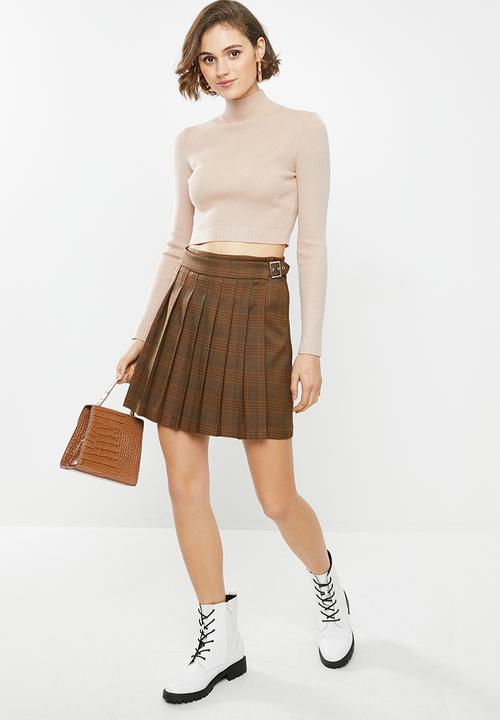 Blake - Check wrap skirt - multi 