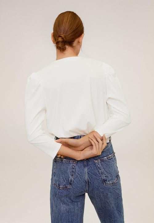 MANGO - T-shirt doris - cream