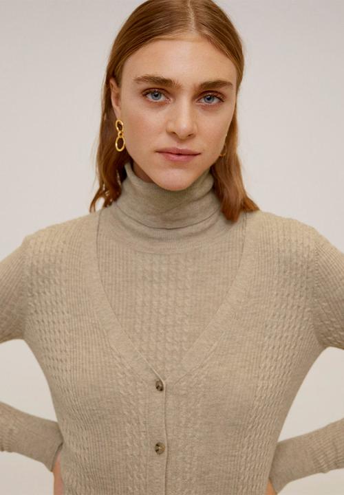 MANGO - Cardigan Budapest - beige 
