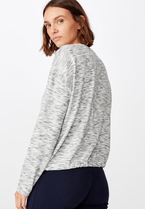 Cotton On - Super soft draw cord crew - grey 
