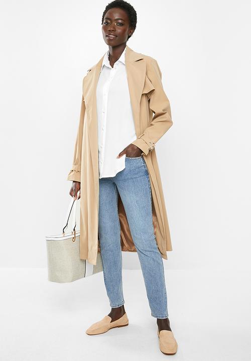 edit - Sleeveless button down blouse - white