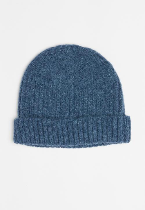 Superbalist - Fine rib fisherman beanie - blue