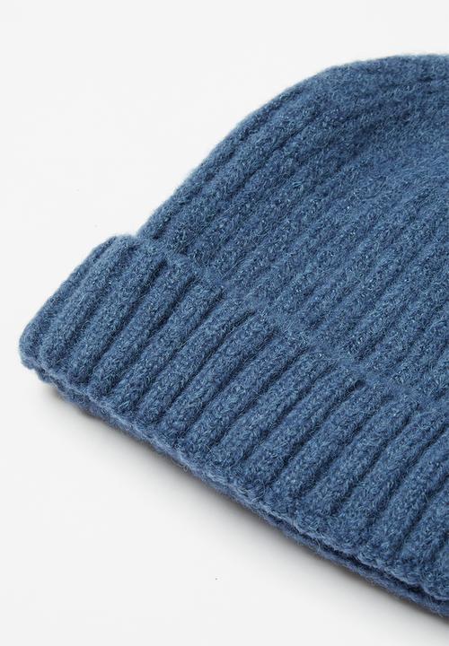 Superbalist - Fine rib fisherman beanie - blue