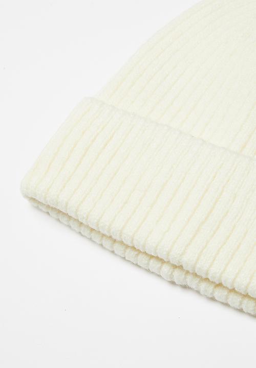Superbalist - Fine knit beanie - cream