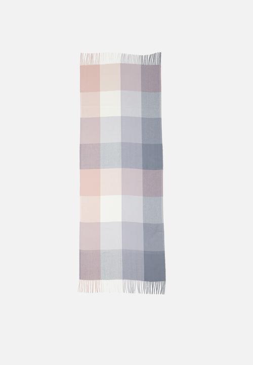 edit - Fringed colourblock scarf - multi