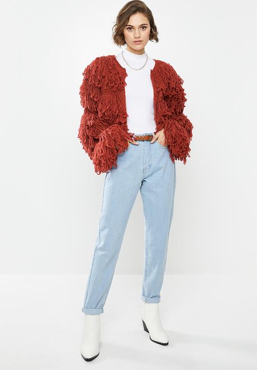 Glamorous - Shaggy knit- rust