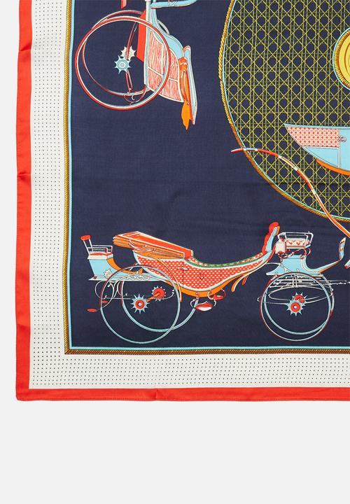 Superbalist - Square vintage print neckerchief - multi