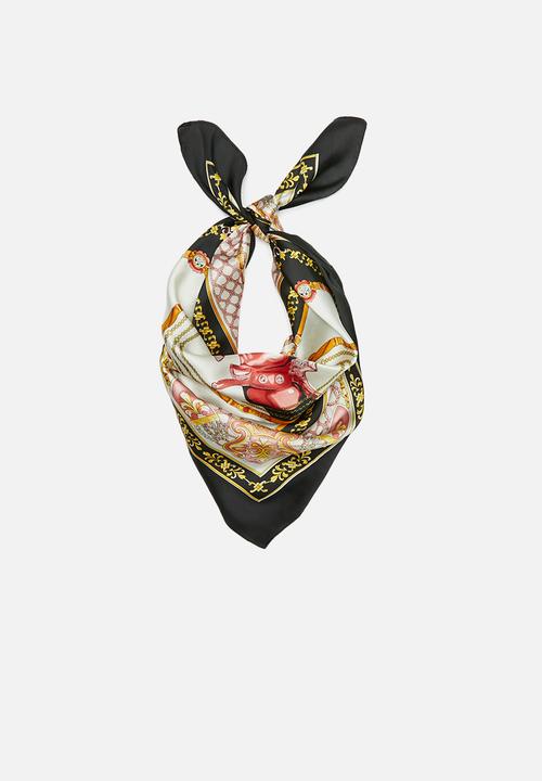 Superbalist - Square vintage print neckerchief - multi