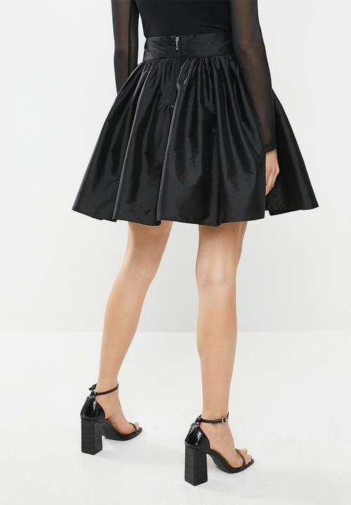 Blake - Tafetta mini skirt - black