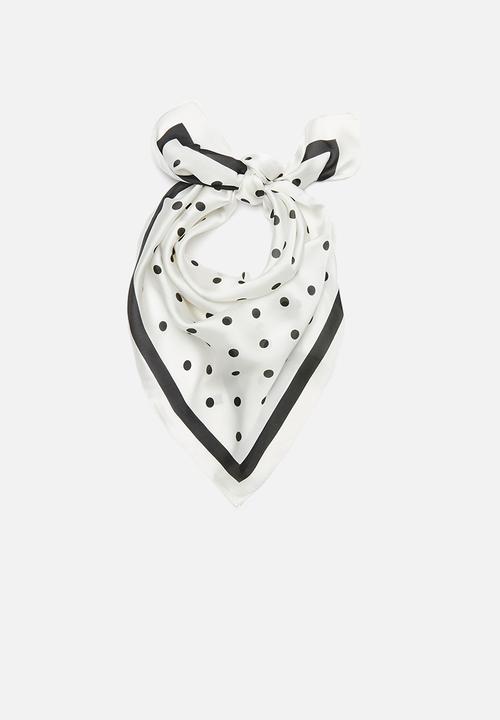 Superbalist - Polka dot neckerchief - black & white